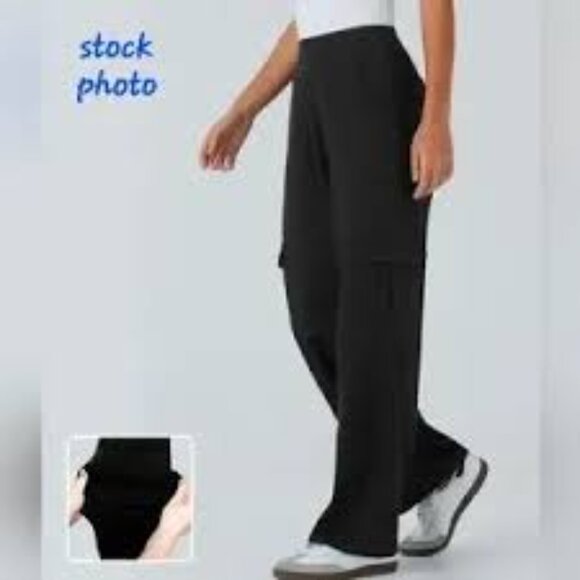 44-NWT HALARA FLEX POCKET WIDE LEG PANTS - Picture 3 of 5